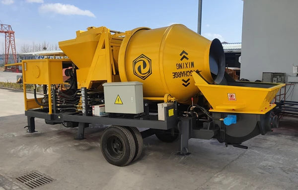 Ponp dyezèl mixer konkrè pare pou livrezon anvan jou ferye sezon prentan nou an